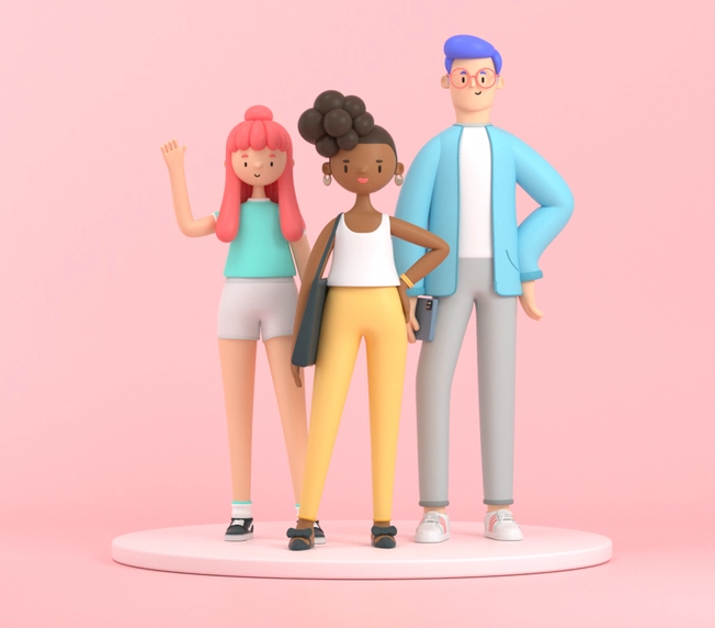 Image of people standing